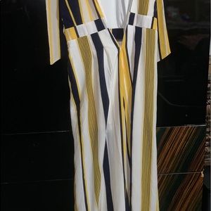 Stripe jumpsuit from fashion nova